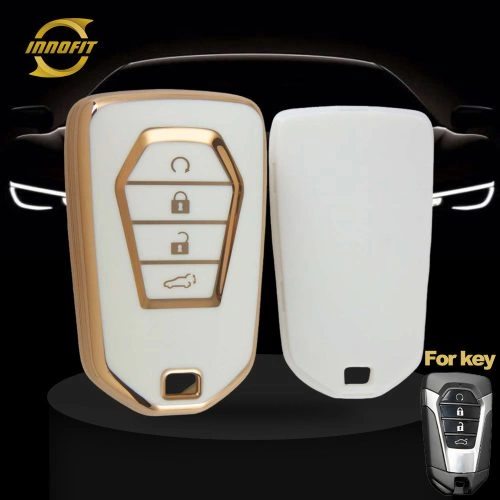 LSB2T1- 화이트-골드 도금-Lsuzu 용 자동차 키 커버