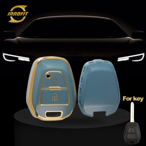 LSD1T1-Granny Grey-Gold Plating- Car Key Cover For Lsuzu