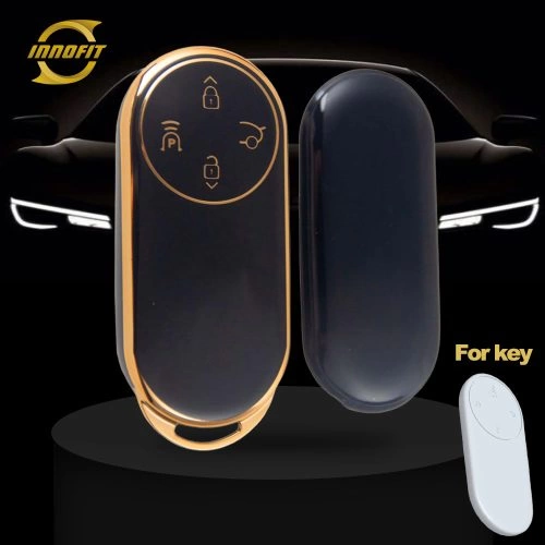 AIA1T1-Black-Gold Plating- Car Key Cover For AITO