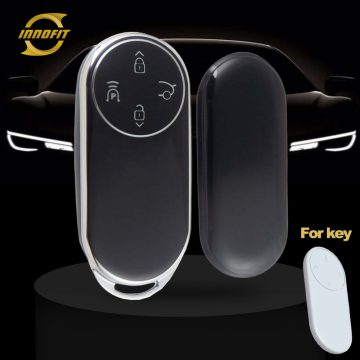 AIA1T1-Black-Silver Plating- Car Key Cover For AITO