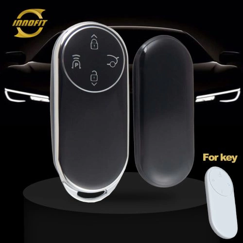 AIA1T1-Black-Silver Plating- Car Key Cover For AITO