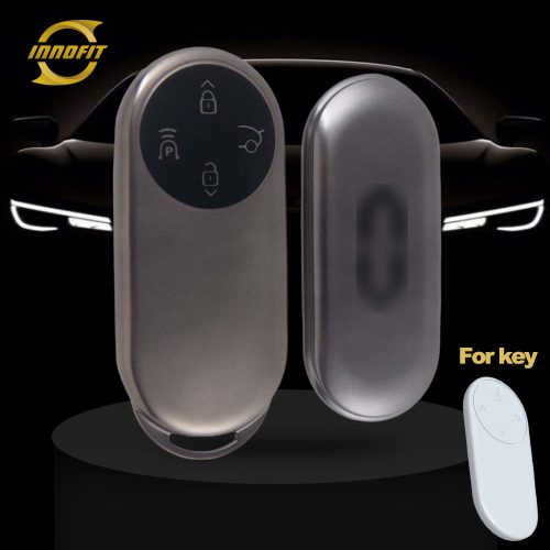 AIA1T1-Black-Metal Gray Plating- Car Key Cover For AITO