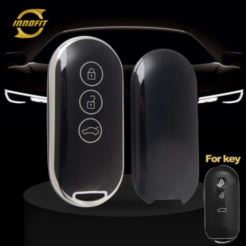AIB1T1-Black-Silver Plating- Car Key Cover For AITO