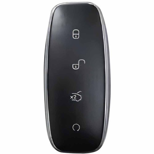 DEA1T1-White-Silver Plating- Car Key Cover For DENZA