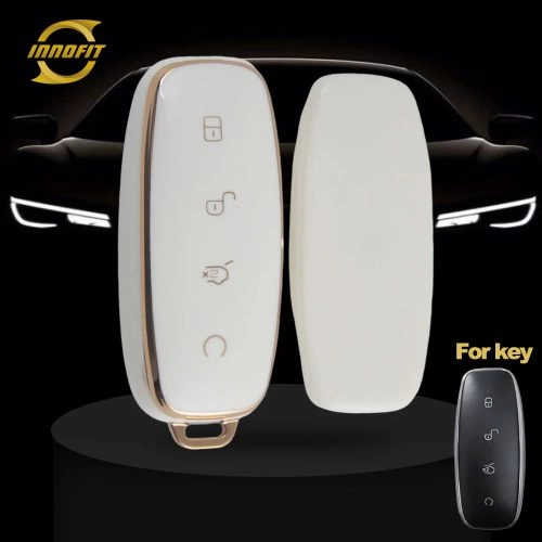 DEA1T1- 화이트-골드 도금- 덴자 용 자동차 키 커버