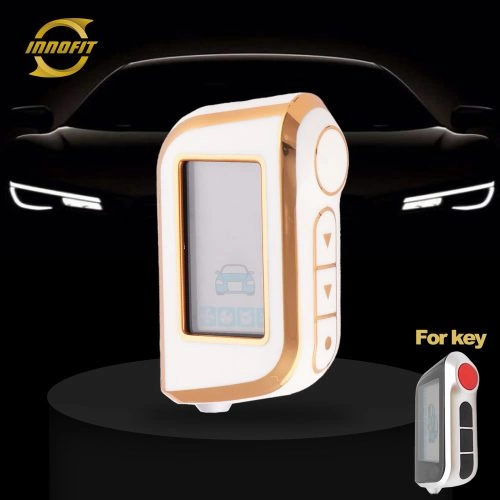 STA1T1- 화이트-골드 도금- 스타 라인 용 자동차 키 커버