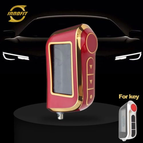 STA1T1-Red-Gold Plating- Car Key Cover For StarLine