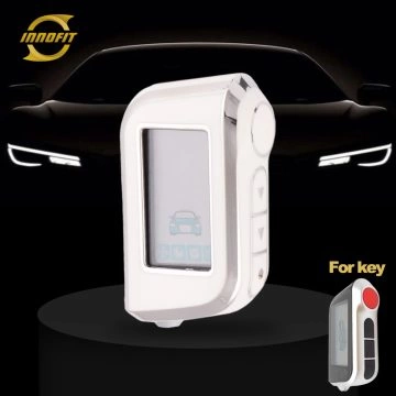 STA1T1-White-Silver Plating- Car Key Cover For StarLine