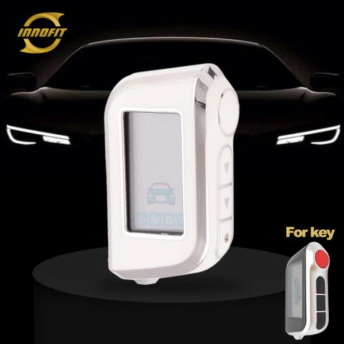 STA1T1-White-Silver Plating- Car Key Cover For StarLine