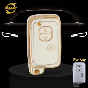 TOG1T1-bianco-placcatura oro-copertura della chiave dell'auto per Toyota Crown