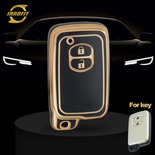 TOG2T1-Black-Gold Plating- Car Key Cover For Toyota