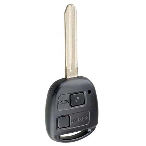 TON2T1-Black-Silver Plating- Car Key Cover For Toyota