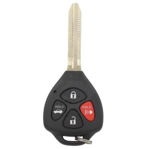 TOT4T1-Black-Gold Plating- Car Key Cover For Toyota