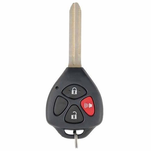TOT5T1-Black-Gold Plating- Car Key Cover For Toyota