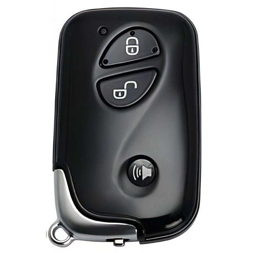 LEC3T1-White-Gold Plating- Car Key Cover For Lexus