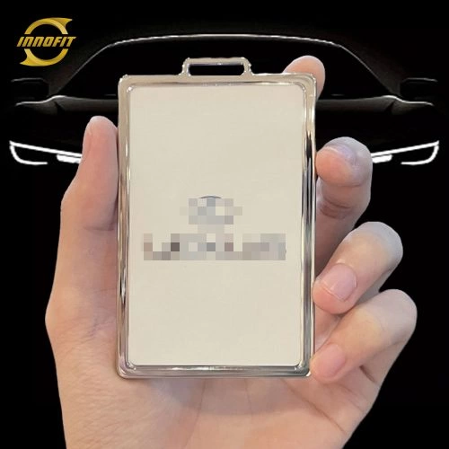 LED1T1-White-Silver Plating- Car Key Cover For Lexus