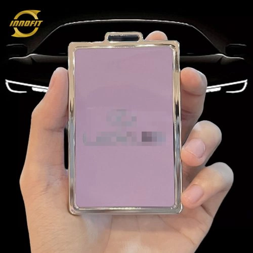 LED1T1-Purple-Silver Plating- Car Key Cover For Lexus