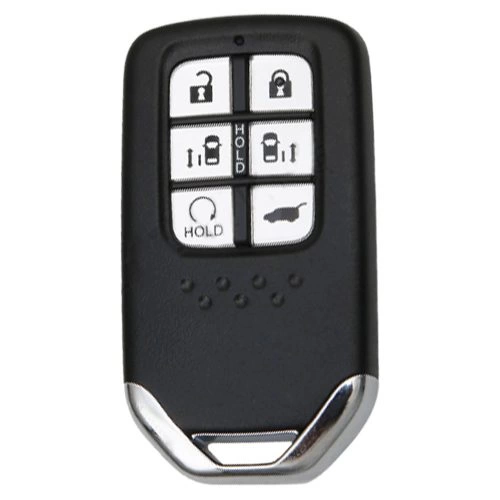 HOA7T1-Light Blue-Silver Plating- Car Key Cover For Honda