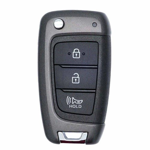 HYB2T1-White-Silver Plating- Car Key Cover For Hyundai