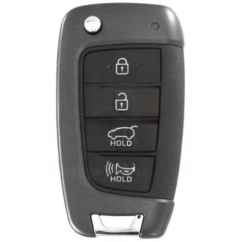 HYB4T1-Black-Gold Plating- Car Key Cover For Hyundai