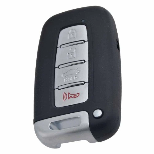 HYC2T1-Black-Silver Plating- Car Key Cover For Hyundai Kia