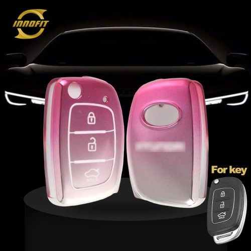 HYF2T1-Gradient Pink- Car Key Cover For Hyundai