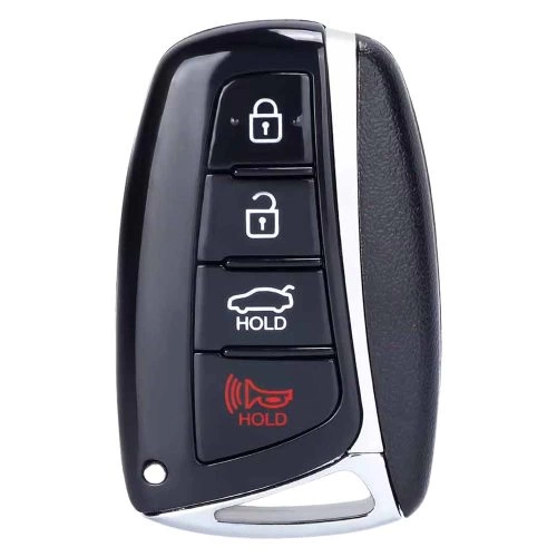 HYH2T1-White-Silver Plating- Car Key Cover For Hyundai GENESIS