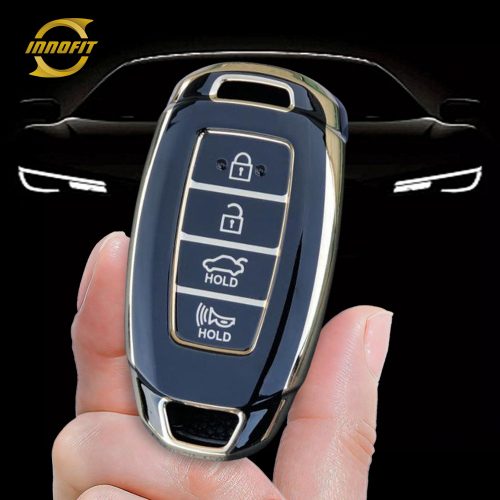 HYS1T1-Blue-Silver Plating- Car Key Cover For Hyundai