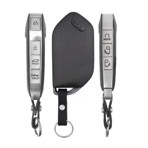 KIJ4T1-Granny Grey-Gold Plating- Car Key Cover For Kia