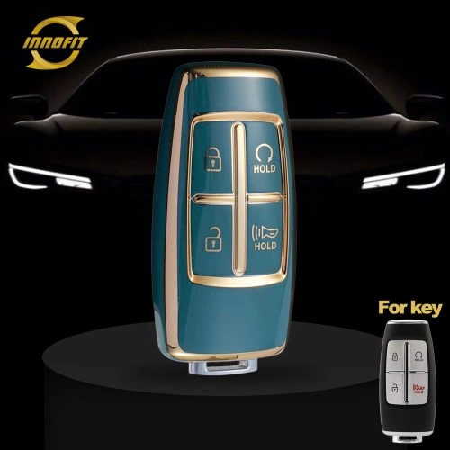 GNA1T1-Granny Grey-Gold Plating- Car Key Cover For GENESIS