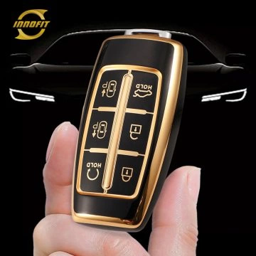 GNA3T1-Black-Gold Plating- Car Key Cover For GENESIS