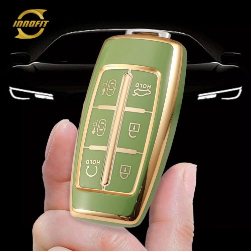 GNA3T1-Green-Gold Plating- Car Key Cover For GENESIS