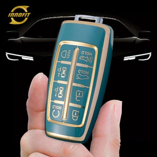GNA4T1-Granny Grey-Gold Plating- Car Key Cover For GENESIS