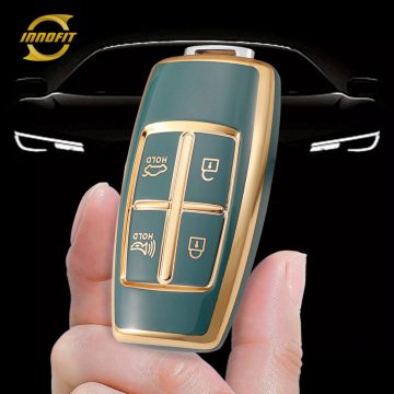 GNA5T1-Granny Grey-Gold Plating- Car Key Cover For GENESIS