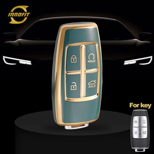 GNA6T1-Granny Grey-Gold Plating- Car Key Cover For GENESIS