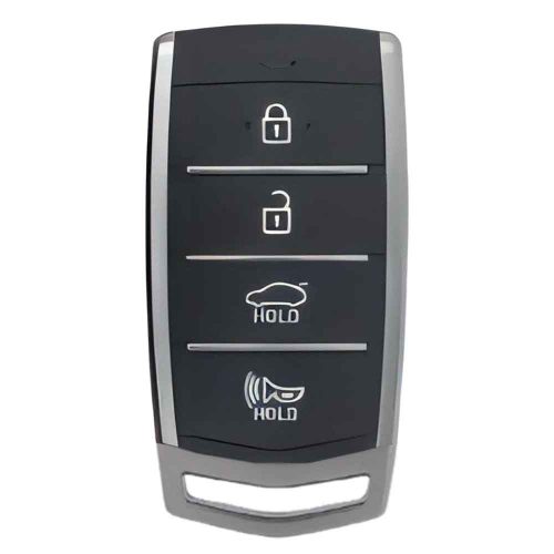 GNB1T1-Black-Silver Plating- Car Key Cover For GENESIS
