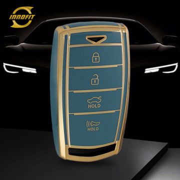 GNB1T1-Granny Grey-Gold Plating- Car Key Cover For GENESIS