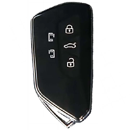 VOC3T1-Granny Grey-Gold Plating- Car Key Cover For Volkswagen skoda