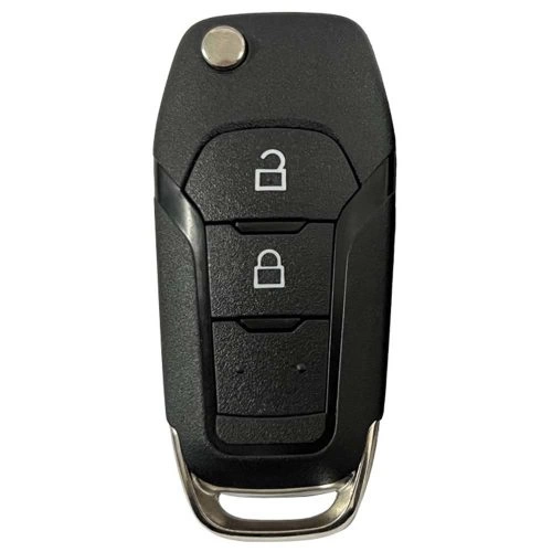 FOA2T1-White-Gold Plating- Car Key Cover For Ford