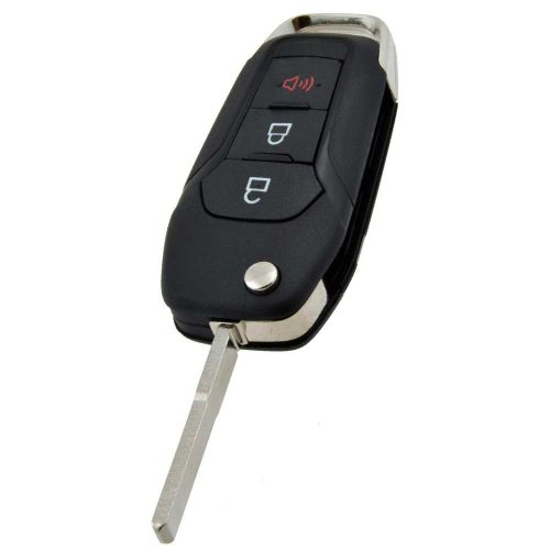 FOA3T1-Red-Gold Plating- Car Key Cover For Ford