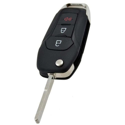 FOA3T1-Granny Grey-Gold Plating- Car Key Cover For Ford