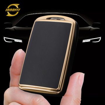 MAA3T1-Black-Gold Plating- Car Key Cover For Mazda