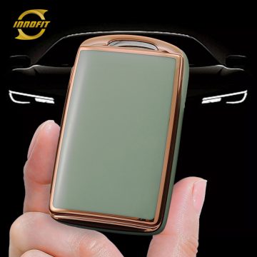 MAA4T1-Green-Gold Plating- Car Key Cover For Mazda