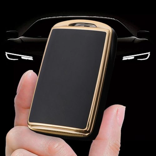 MAA5T1-Black-Gold Plating- Car Key Cover For Mazda