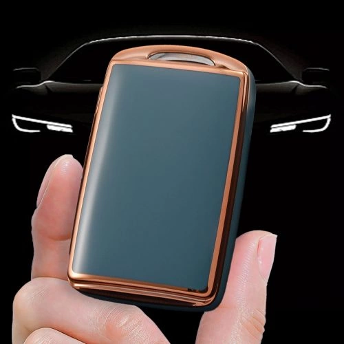 MAA6T1-Granny Grey-Gold Plating- Car Key Cover For Mazda