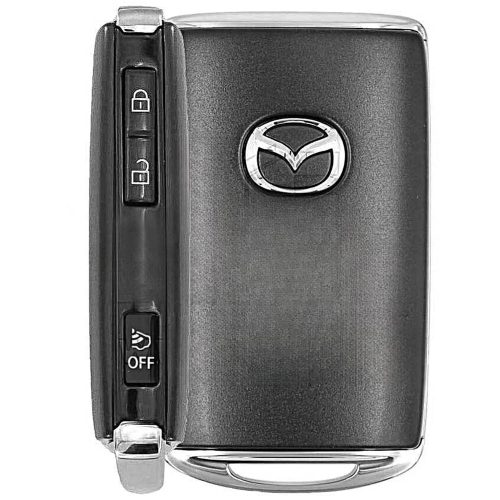 MAA7T1-White-Gold Plating- Car Key Cover For Mazda