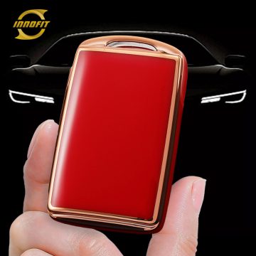 MAA7T1-Red-Gold Plating- Car Key Cover For Mazda