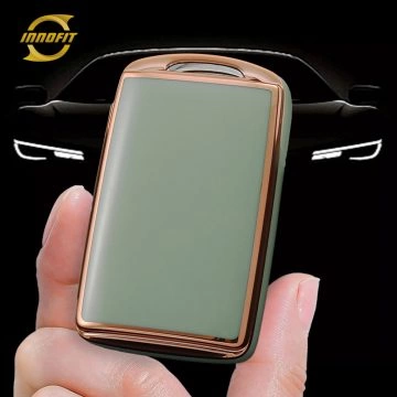 MAA7T1-Green-Gold Plating- Car Key Cover For Mazda