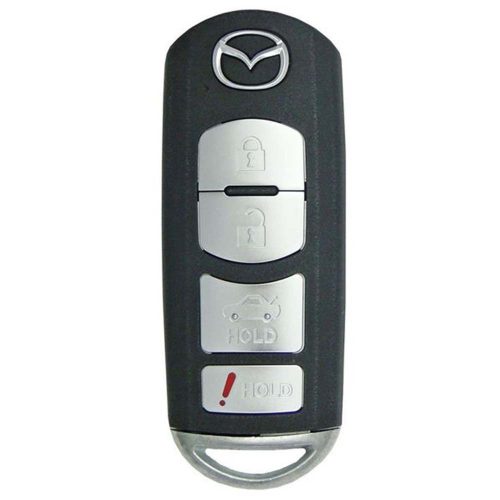 MAB3T1-White-Gold Plating- Car Key Cover For Mazda Toyota Scion
