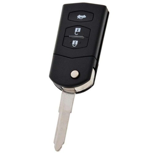 MAC1T1-Black-Silver Plating- Car Key Cover For Mazda